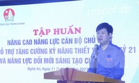 Hội đồng đội Trung ương tập huấn cán bộ đoàn, đội chủ chốt ở Nghệ An 