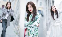 Triệu Vy trẻ trung sành điệu trên đường phố Paris