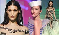 &apos;Nhức mắt&apos; ngắm chị em Gigi, Bella Hadid mặc xuyên thấu lộ nội y