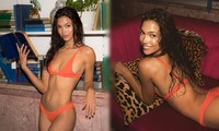 &apos;Chân dài&apos; Kaylin Baer mặc bikini đọc sách, chơi cờ ở nhà mùa dịch