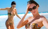 Nhớ biển mùa cách ly, em gái siêu mẫu nhà Kardashian đăng ảnh bikini tuyệt đẹp