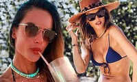 Alessandra Ambrosio tắm nắng quyến rũ ở Mexico
