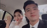 Cầu thủ Hà Đức Chinh bất ngờ tổ chức lễ ăn hỏi cùng bạn gái hot girl 