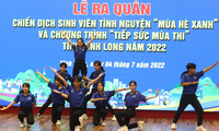Sinh viên Lào, Campuchia tham gia chiến dịch tình nguyện tại Vĩnh Long