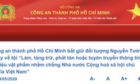 Công an TPHCM khởi tố, bắt tạm giam Nguyễn Tường Thuỵ