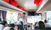 Những ‘Chuyến xe Đoàn viên’ đưa sinh viên về quê ăn Tết