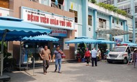 Bệnh viện quận Thủ Đức, nơi bé P. (9 tuổi) được cấp cứu vì bị cha đâm trọng thương