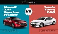 Sedan phân khúc D: Song đấu Toyota Camry và Mazda 6