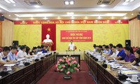 Ông Nguyễn Văn Sơn, trưởng ban chỉ đạo thi tỉnh Hà Giang tại cuộc họp ban chỉ đạo thi của tỉnh vừa qua - báo Hà Giang