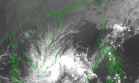 Vùng mây gây mưa cho các tỉnh Nam Bộ và Nam Trung Bộ.