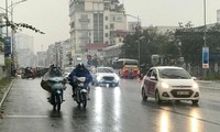 Gió mùa đông bắc gây mưa từ chiều tối mai (6/3).