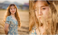 Xao xuyến với bộ ảnh thiếu nữ người Việt Nam tại cánh đồng lúa mì Nhật Bản