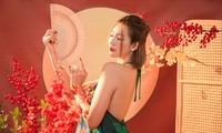 Nhan sắc xinh đẹp đầy cuốn hút của Tiktoker Táo Nhung trong bộ ảnh Tết Quý Mão