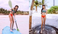 Mới 12 tuổi nhưng con gái Trương Ngọc Ánh đã có vóc dáng siêu mẫu, chân dài miên man