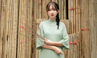 Ngắm nhan sắc trong veo của nàng Á hậu gen Z Hoa Đan yêu kiều trong tà áo dài đón Tết 2023