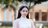 Cận cảnh nhan sắc trong veo của &apos;Hoa hậu Việt Nam 2022&apos; Thanh Thủy khi trở về trường học