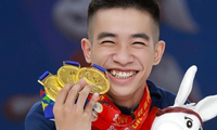 VĐV Aerobic Lê Hoàng Phong giành Huy chương Vàng &apos;SEA Games 32&apos; và loạt thành tích đáng nể
