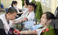 Cán bộ, học viên Học viện Cảnh sát Nhân dân hiến máu hưởng ứng Chủ nhật Đỏ lần thứ XV