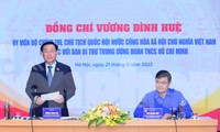 Chủ tịch Quốc hội Vương Đình Huệ làm việc với Ban Bí thư T.Ư Đoàn