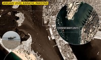 Hình ảnh vệ tinh cho thấy các tàu chiến của hải quân Trung Quốc ở Pakistan