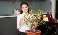 Dàn Hoa, Á hậu khoe nhà đẹp trang hoàng lộng lẫy chuẩn bị đón Giao thừa