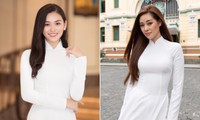 Dàn Hoa hậu, Á hậu đăng ảnh áo dài trắng gửi lời chúc mừng ngày Báo chí CMVN 21/6