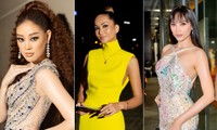 H&apos;Hen Niê diện váy vàng rực, Khánh Vân-Võ Hoàng Yến sexy hết cỡ với váy đính đá