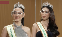 Thuỳ Tiên khoe dáng sexy, &apos;bắn&apos; tiếng Thái trong buổi nhận sash Miss Grand Vietnam 2021