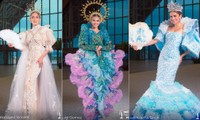 Ngắm loạt trang phục dân tộc cực lộng lẫy của thí sinh Hoa hậu Hoàn vũ Philippines 2021
