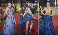 Đỗ Thị Hà và các thí sinh lọt top 13 trong phần thi Top Model ở Miss World
