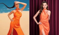 Mặc lại váy xẻ đùi sexy của Thuỳ Tiên, diễn viên Kim Tuyến khoe dáng nóng bỏng trên sa mạc