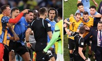 Cầu thủ Uruguay đuổi theo &apos;hỏi tội&apos; trọng tài sau khi bị loại khỏi World Cup 2022 