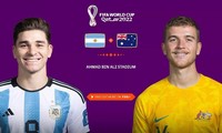 Xem trực tiếp World Cup 2022 Argentina vs Australia, 2h00 ngày 4/12 trên kênh nào của VTV? 