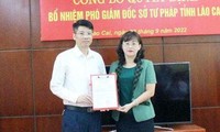 Bổ nhiệm Phó Giám đốc Sở Tư pháp Lào Cai