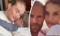 Bạn gái hiếm hoi chia sẻ ảnh bên &apos;Người vận chuyển&apos; Jason Statham và con trai