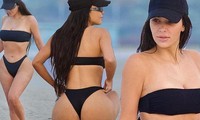 Kim Kardashian khoe đường cong nóng bỏng với bikini
