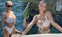 Người mẫu Playboy khoe vòng một siêu &apos;bốc lửa&apos;