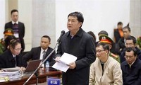 Ông Đinh La Thăng tại phiên tòa tháng 1/2018.