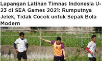Indonesia than vãn về sân tập của đội nhà tại SEA Games 31