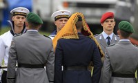 Các tân binh Đức trong buổi lễ tuyên thệ