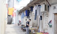 Nhà trọ của công nhân làm việc tại khu công nghiệp Thăng Long (Hà Nội). Ảnh: H.Q