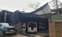 Nhà xưởng hoạt động nhộp nhịp tại khu vực ngoài đê thuộc phường Thượng Cát 