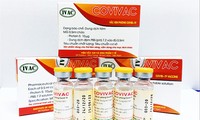 Vắc-xin Covivac được tiêm thử nghiệm mũi đầu tiên sáng nay. Ảnh: T.Hà