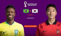 Xem trực tiếp World Cup 2022 Brazil vs Hàn Quốc, 02h00 ngày 6/12 trên kênh nào của VTV?
