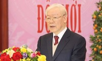 Tổng Bí thư Nguyễn Phú Trọng gặp mặt, chúc Tết lãnh đạo, nguyên lãnh đạo Đảng, Nhà nước 