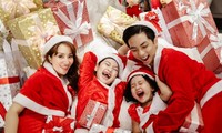 Khánh Thi tung ảnh gia đình hạnh phúc đón Noel và tiết lộ thú vị về 2 con