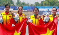  Đội rowing nữ Việt Nam nội dung thuyền nhẹ gồm 4 vận động viên Lương Thị Thảo, Hồ Thị Lý, Tạ Thanh Huyền, Phạm Thị Thảo, đã xuất sắc giành huy chương vàng ASIAD