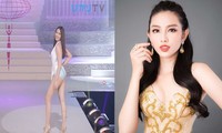 Clip: Thùy Tiên nóng bỏng với bikini tại chung kết Miss International 