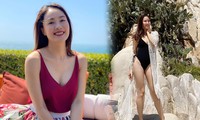 Lần hiếm hoi Hồng Diễm khoe ảnh diện bikini cắt xẻ táo bạo