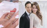 Hồ Ngọc Hà hé lộ nhẫn kim cương nổi bần bật kèm kí hiệu ẩn ý tình cảm với Kim Lý 